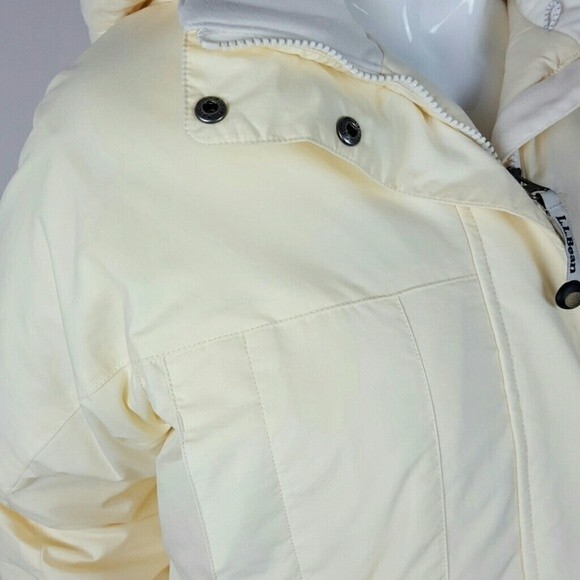 NWT Vintage Y2K L.L. Bean Pale Yellow Parka - Picture 5 of 11